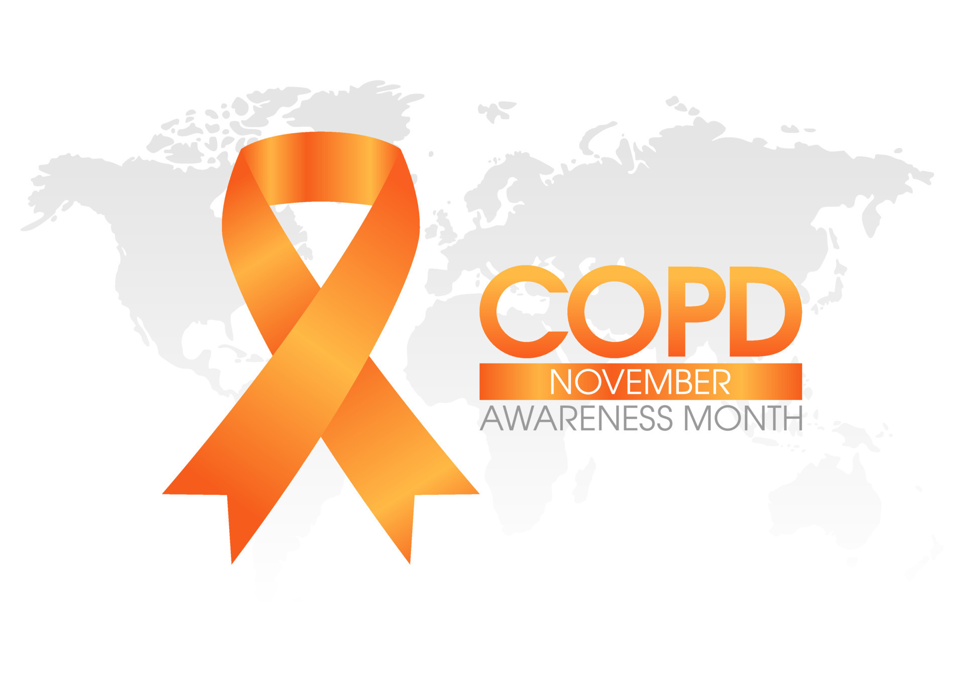vector graphic of COPD awareness month good for COPD awareness month