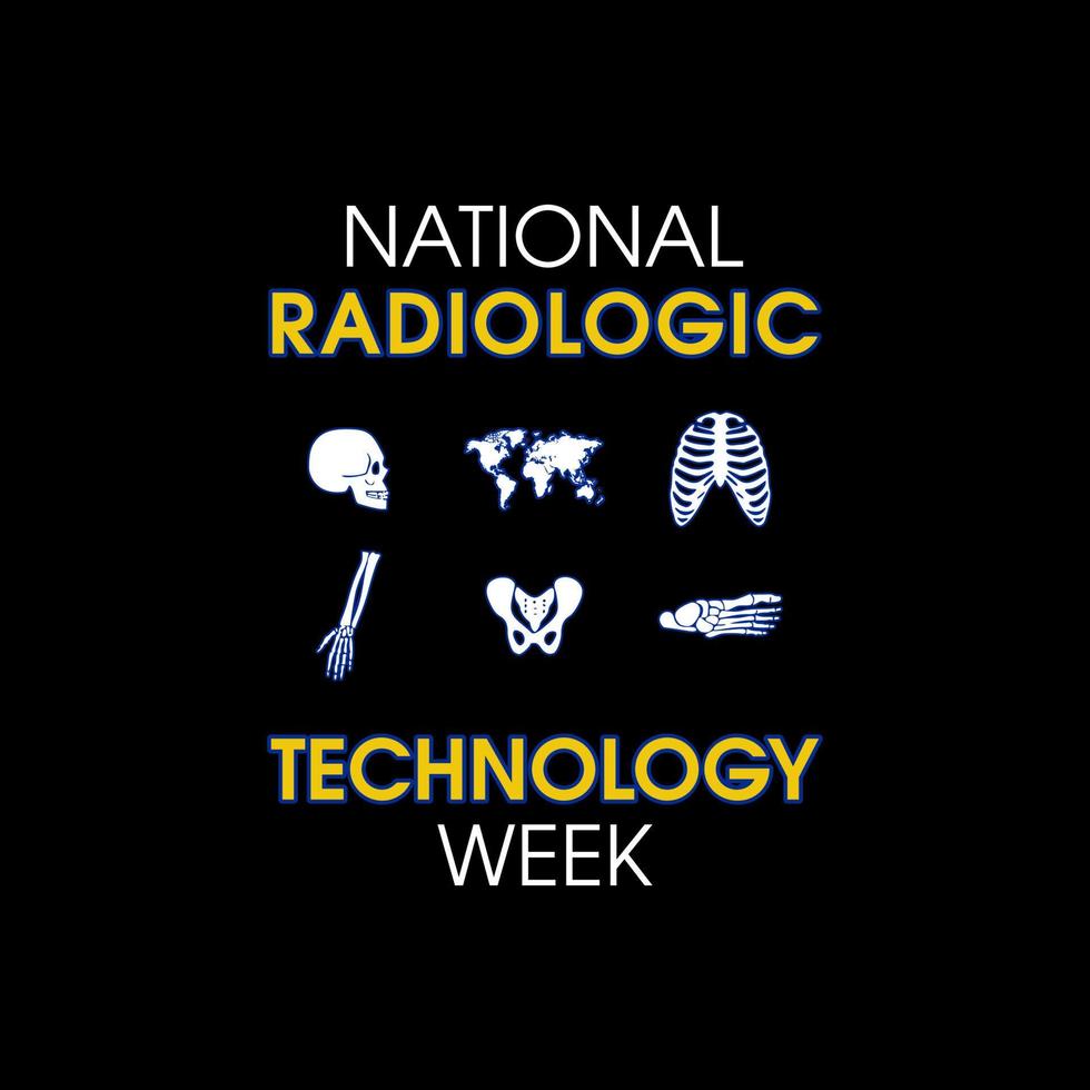 vector graphic of national radiologic technology week good for national