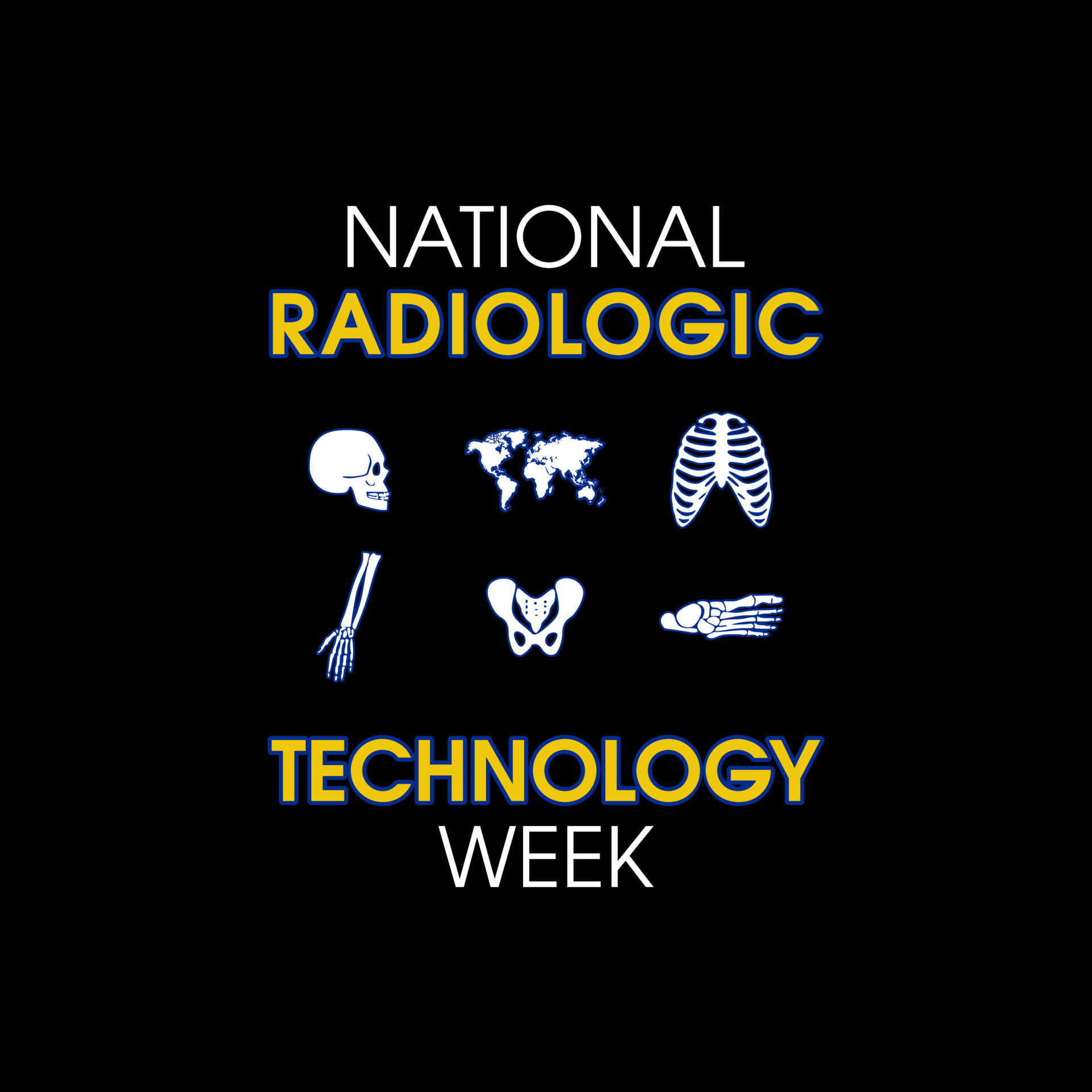 vector graphic of national radiologic technology week good for national
