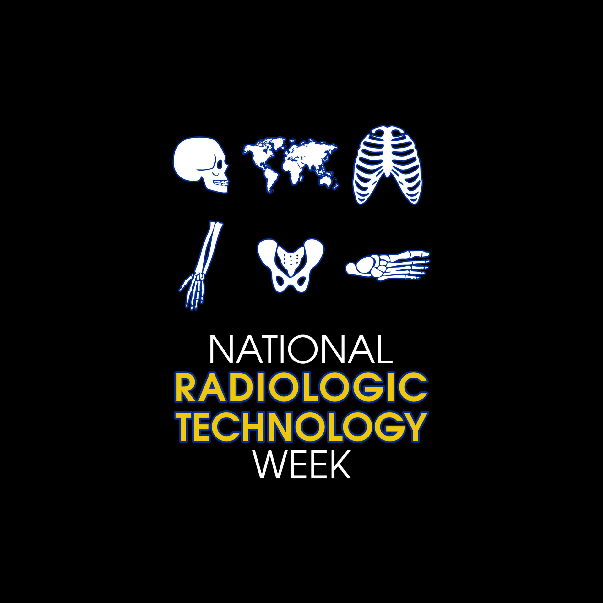 vector graphic of national radiologic technology week good for national