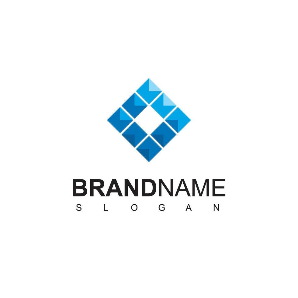 Abstract Cube Logo Design Template vector