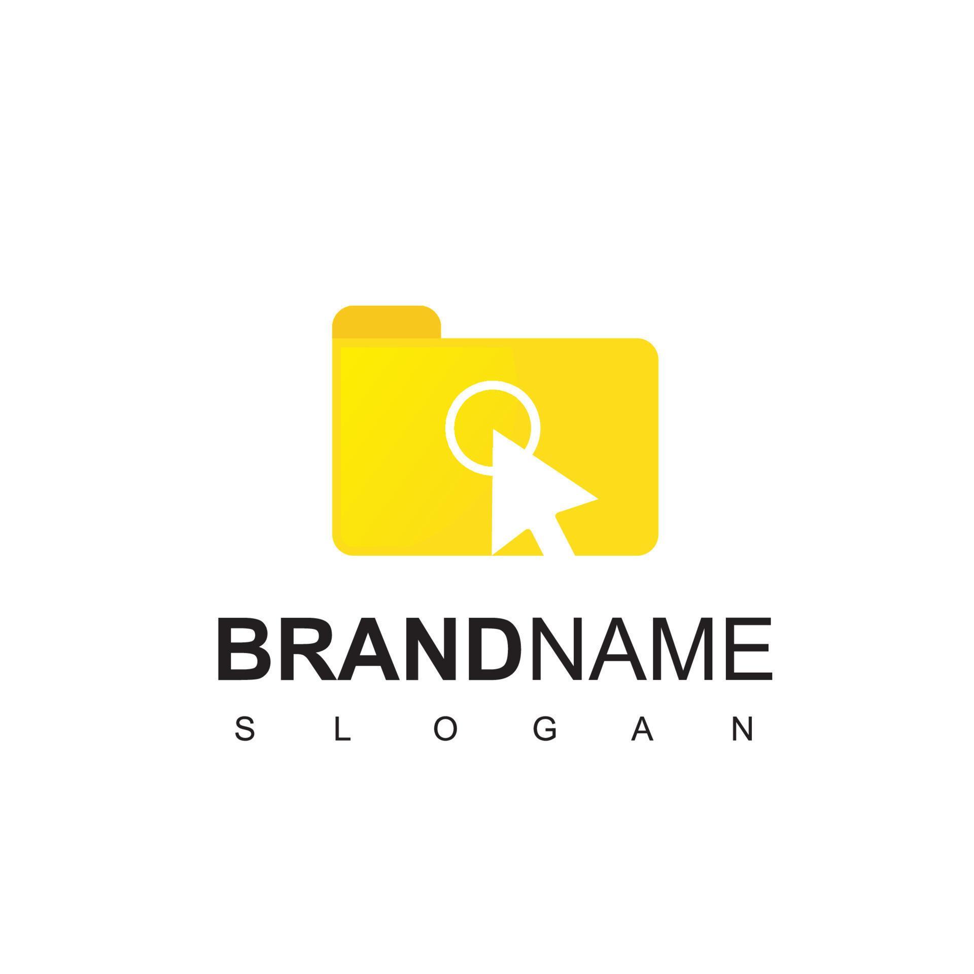 Click Document, Folder Logo Design Template 13892493 Vector Art at Vecteezy