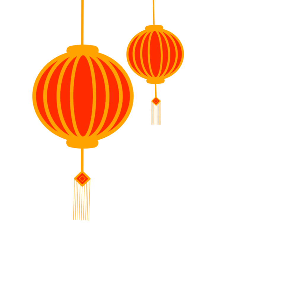 lanterne rouge. nouvel an chinois png gratuit