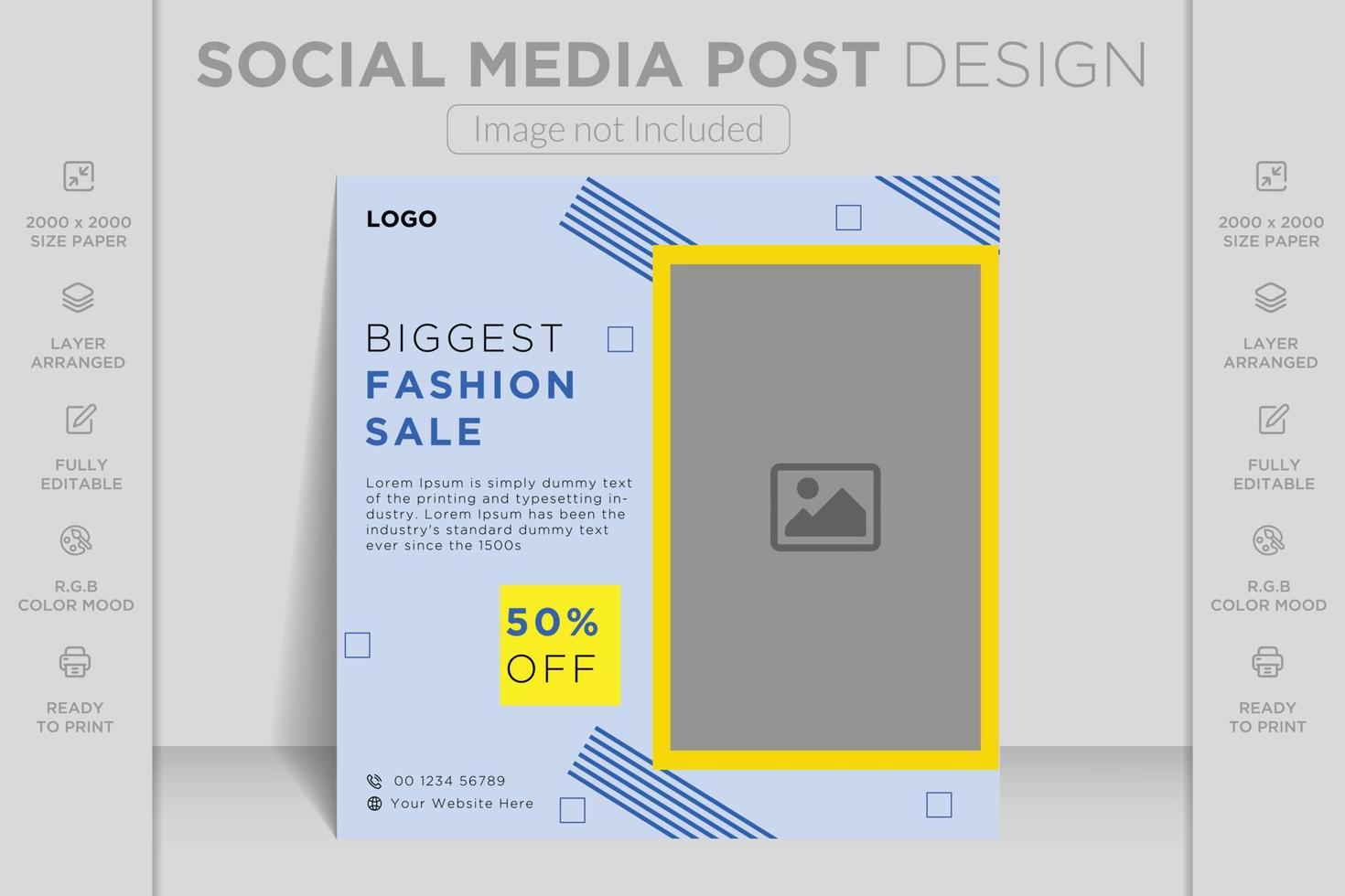 publicación de facebook de instagram dinámica moderna y plantilla de banner web de redes sociales para la venta de moda en línea vector