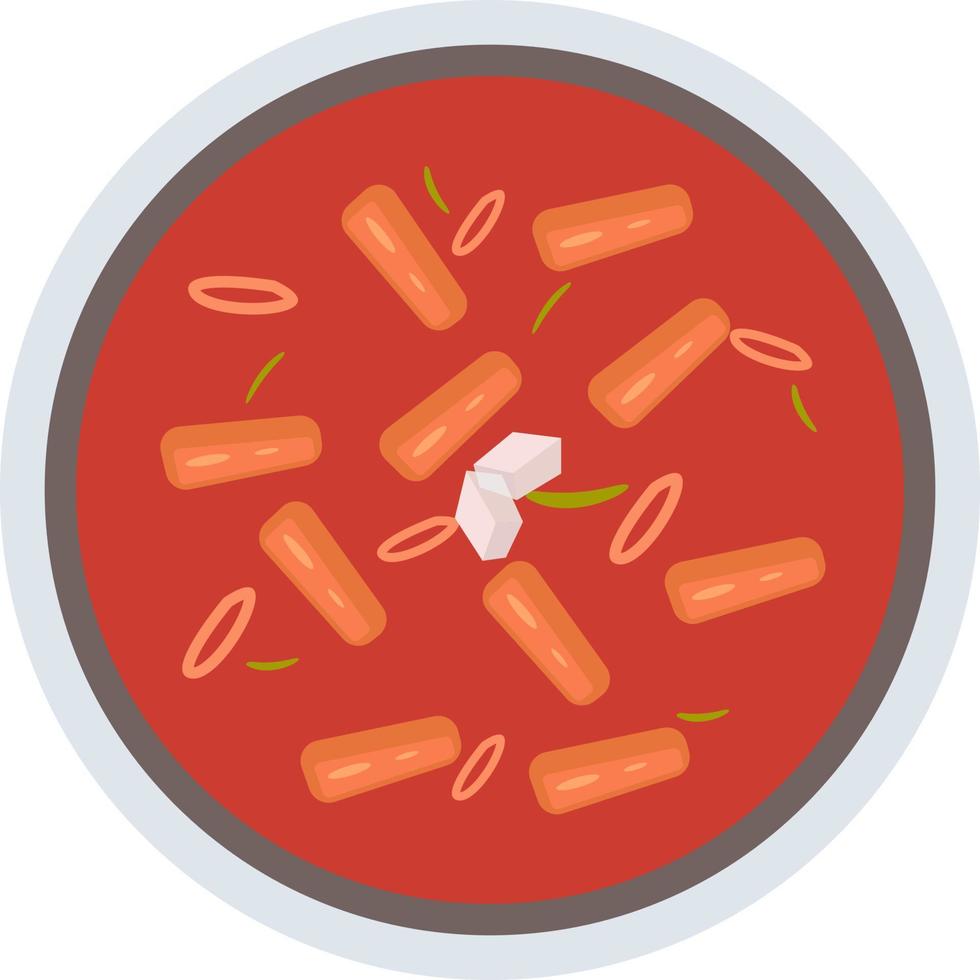 Cartoon Korean Food vector