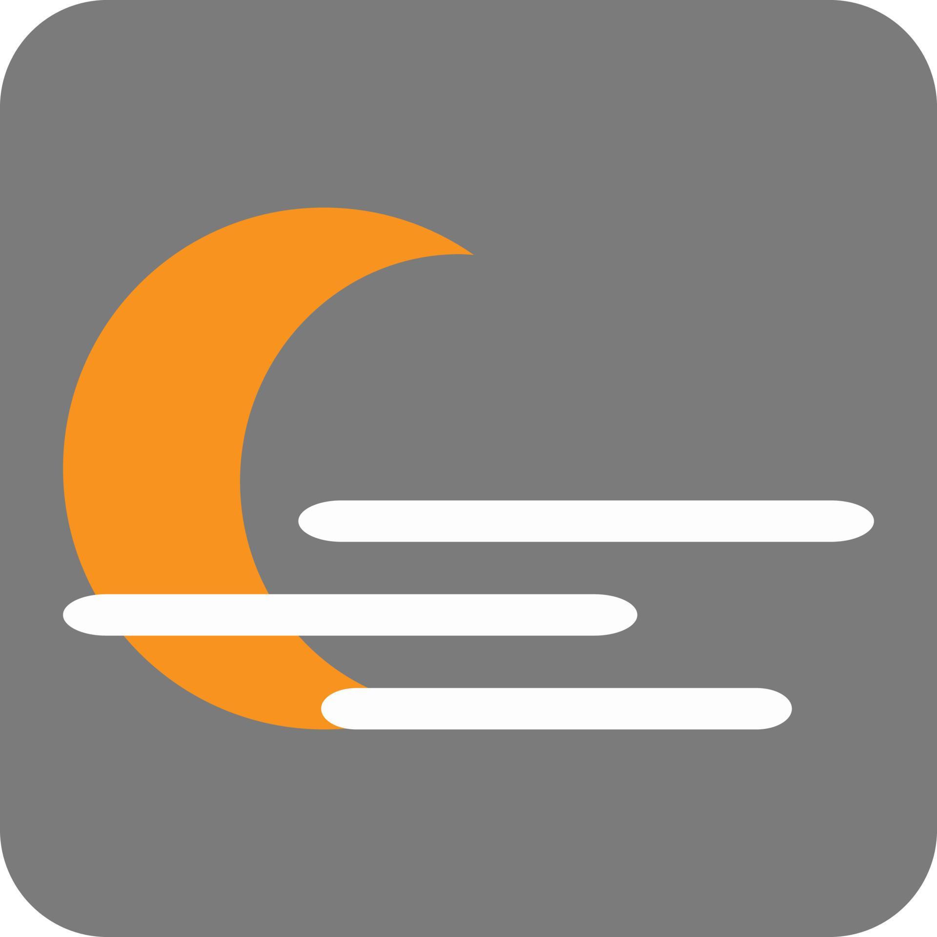 Orange moon, illustration, vector, on a white background. 13892782