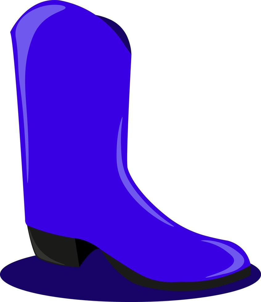 zapatos azules, ilustración, vector sobre fondo blanco.