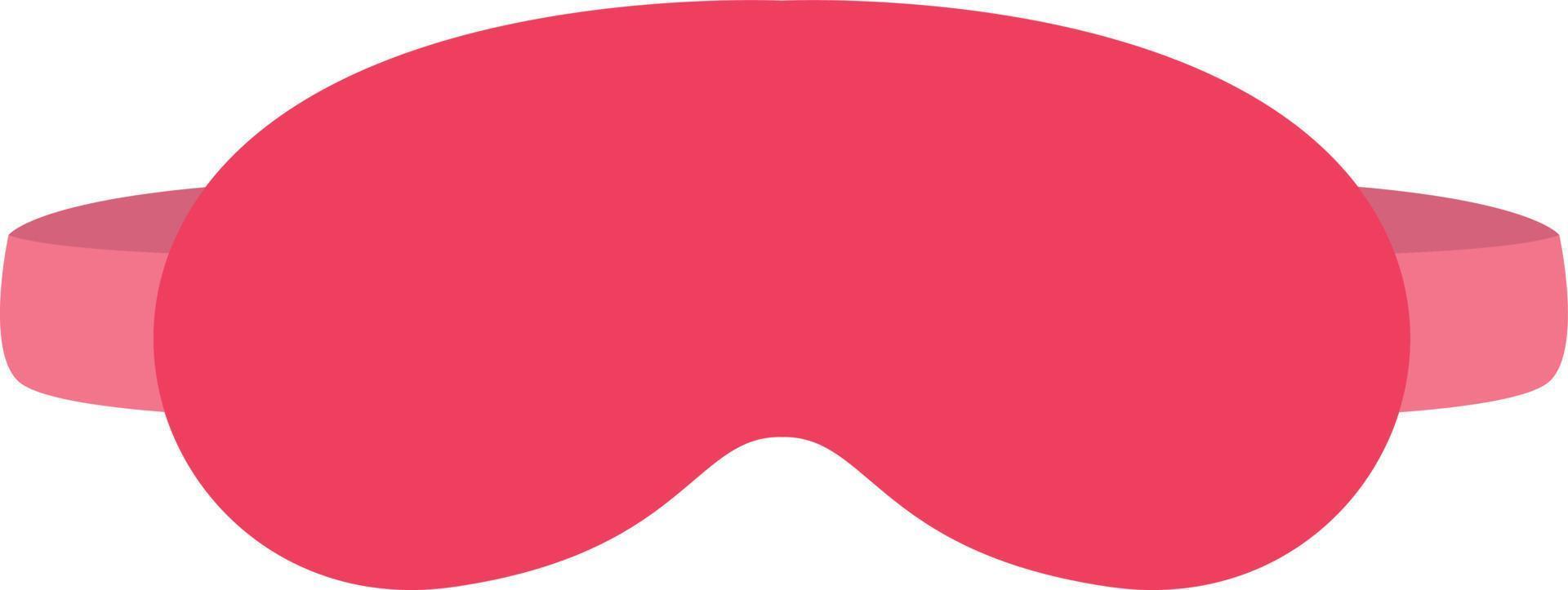 Pink sleep mask, illustration, vector on a white background