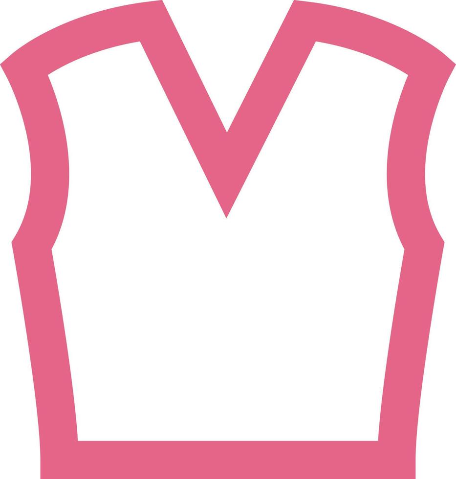 Pink vest, illustration, vector, on a white background. vector