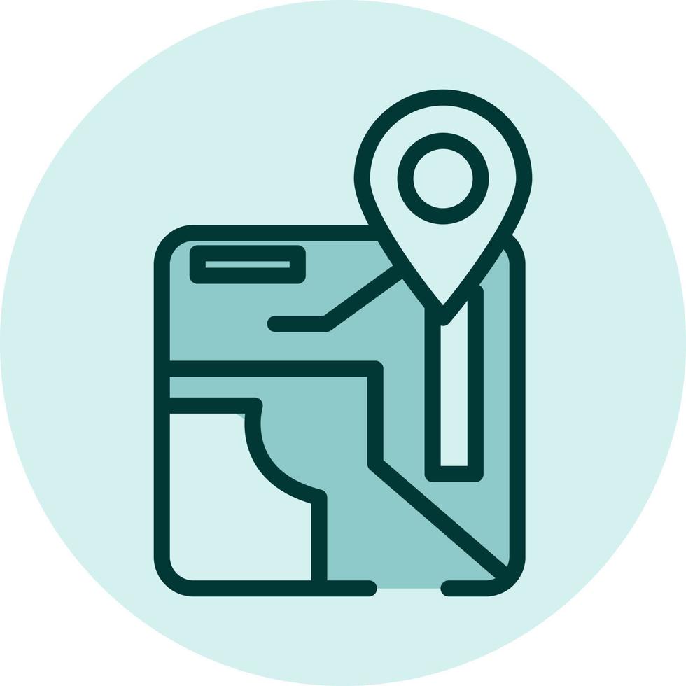 Map icon, illustration, vector on a white background.