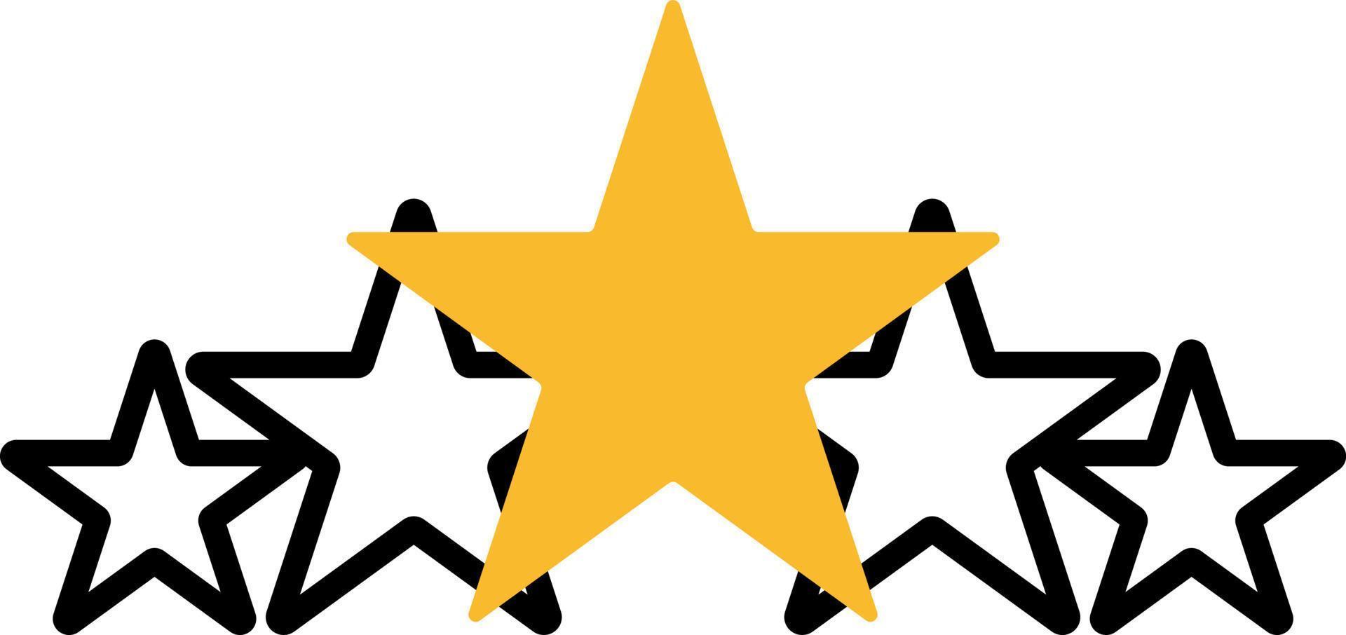 Feedback stars, illustration, vector on a white background.
