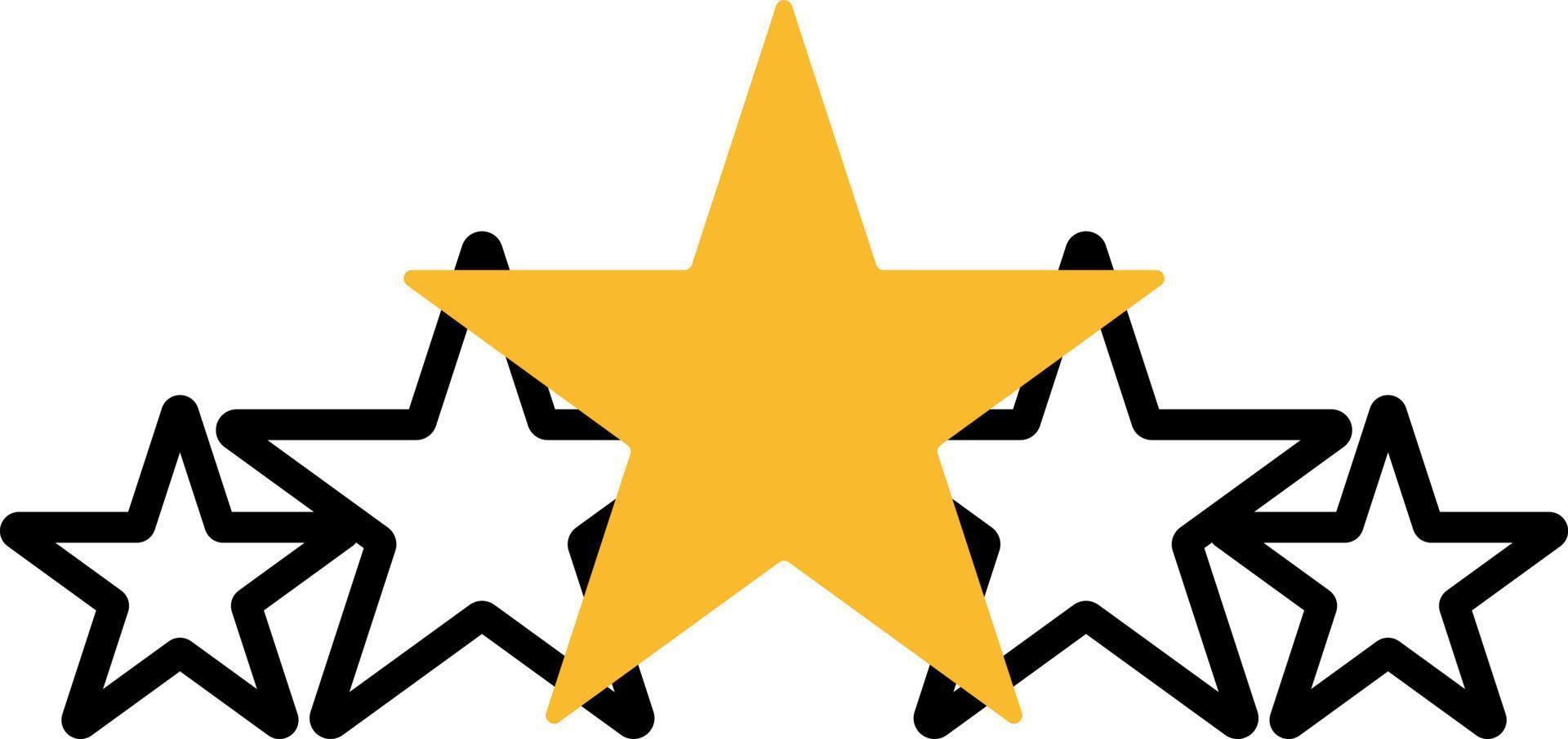 Feedback stars, illustration, vector on a white background.