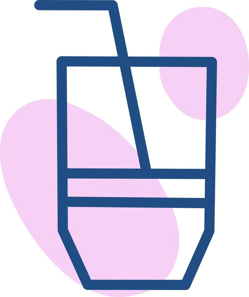 Vodka soda, illustration, vector on a white background