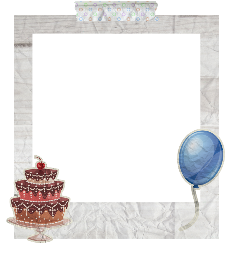 Creative Birthday Photo Frame png