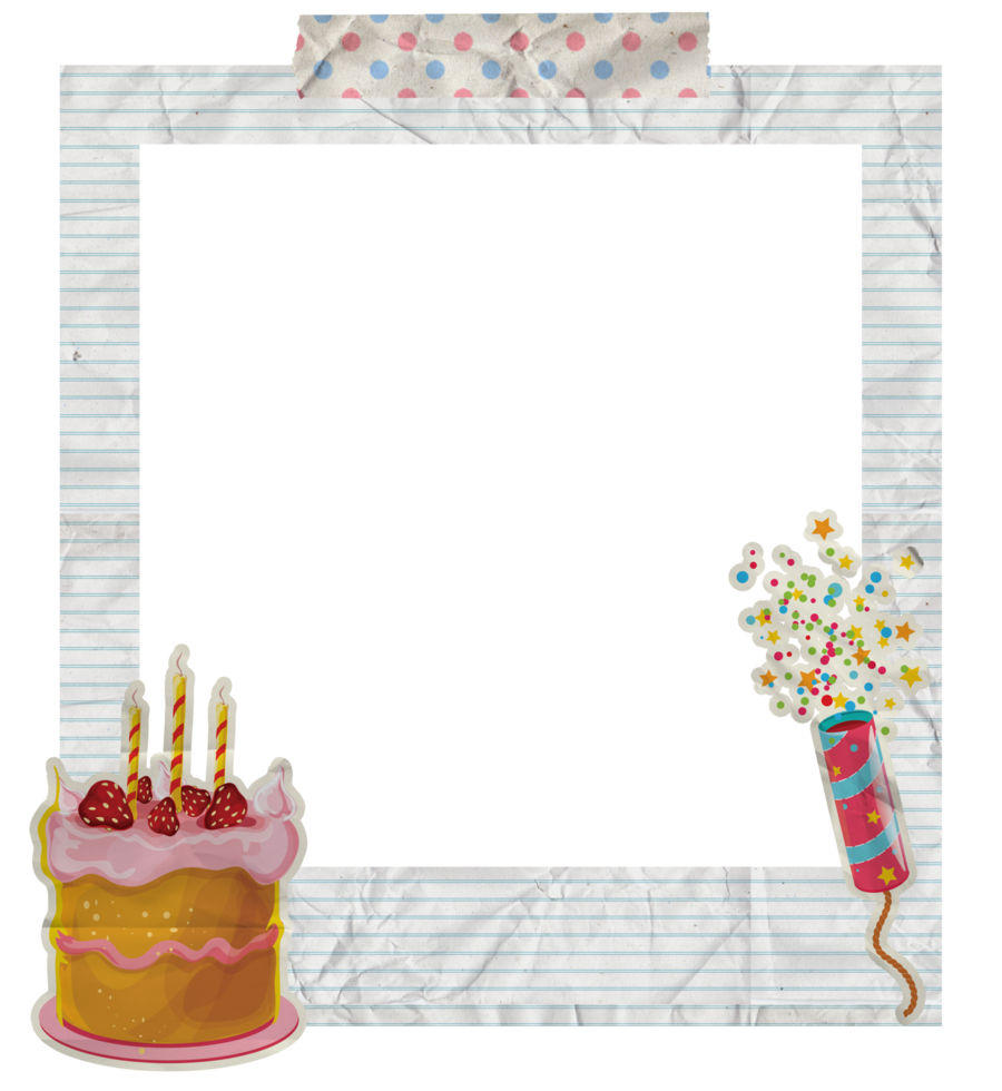 Creative Birthday Photo Frame png