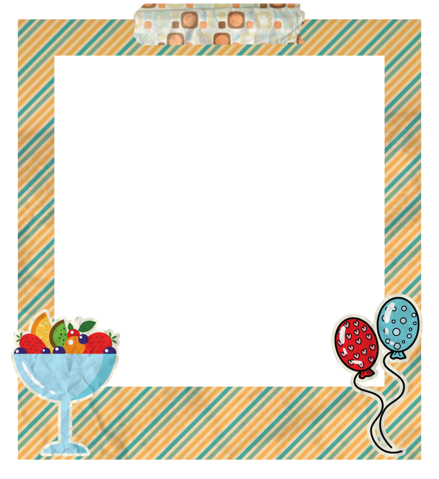 Creative Birthday Photo Frame png