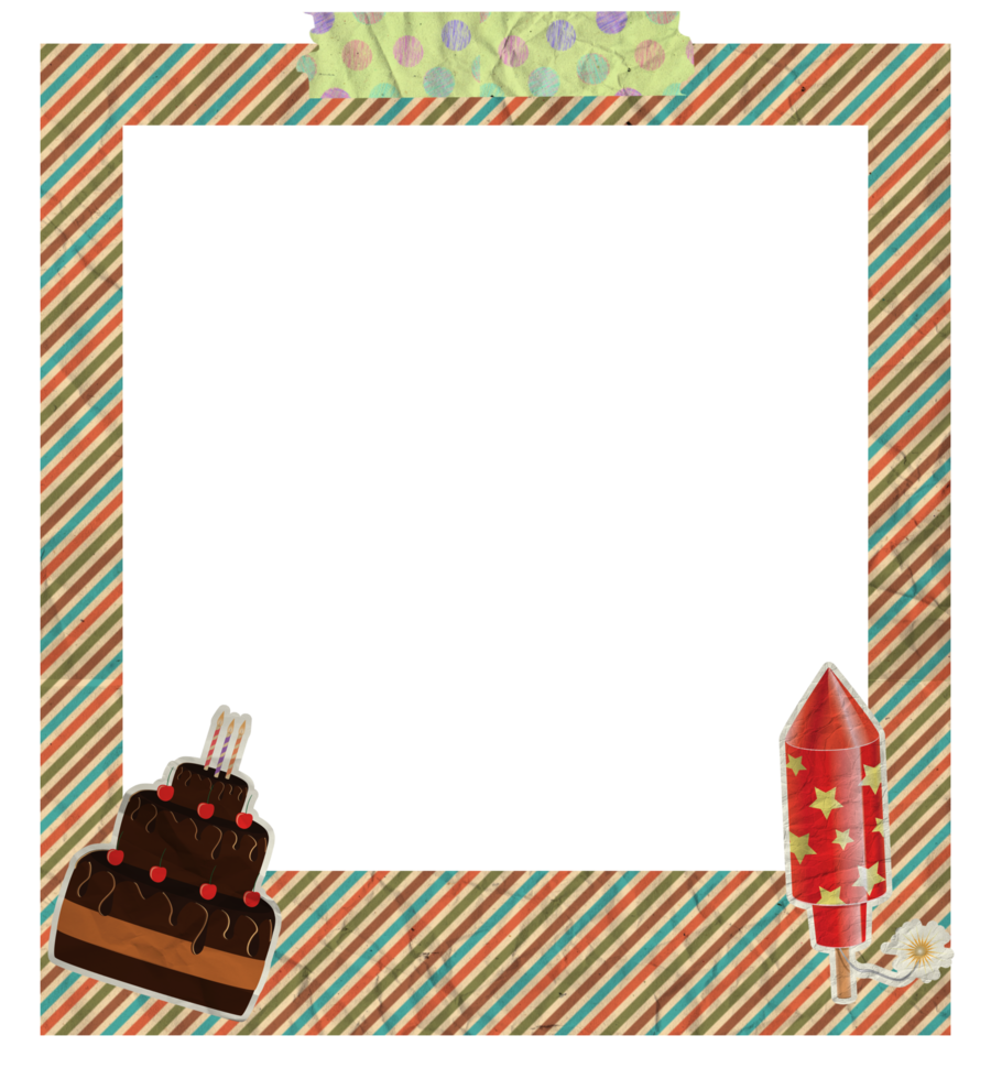 Creative Birthday Photo Frame png