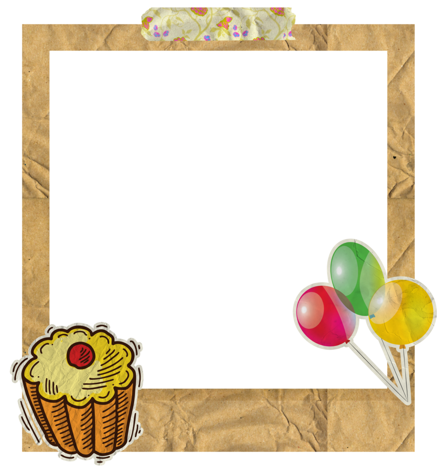 Creative Birthday Photo Frame png