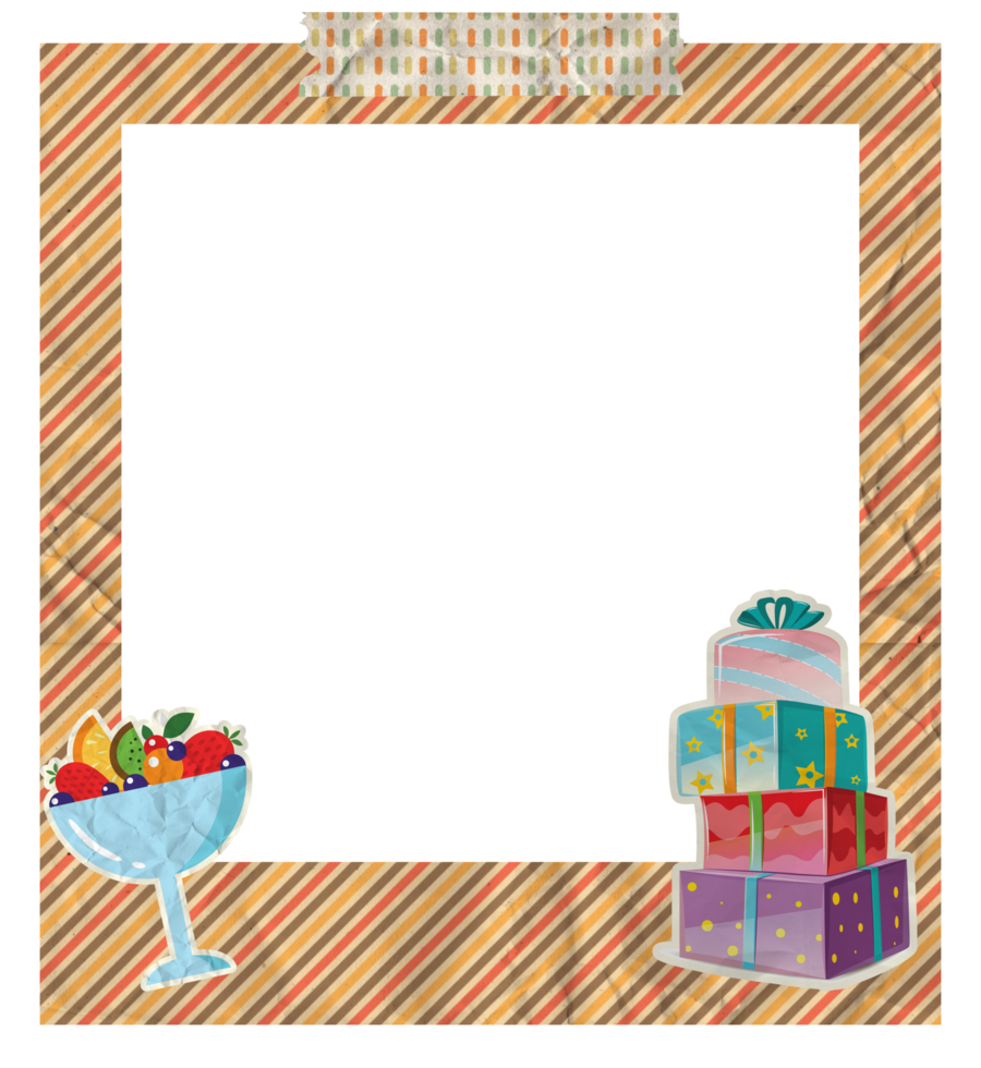 Creative Birthday Photo Frame png