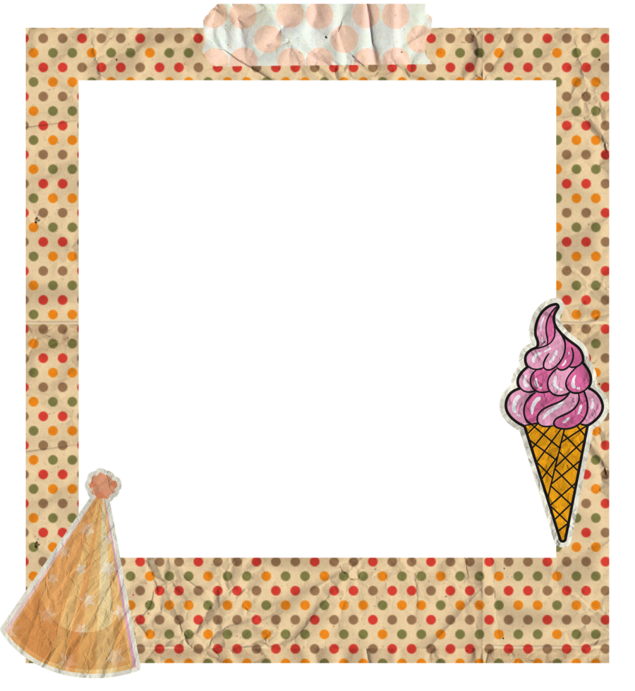 Creative Birthday Photo Frame png