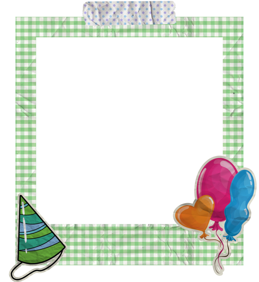 Creative Birthday Photo Frame png