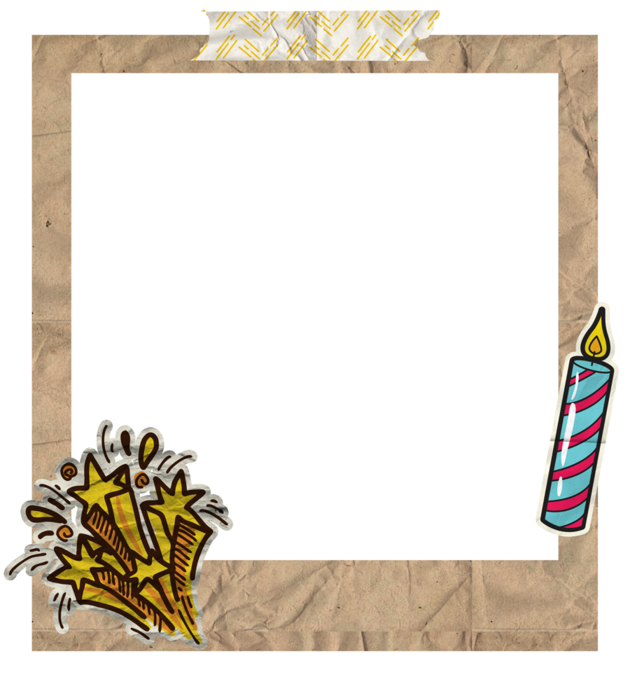 Creative Birthday Photo Frame png