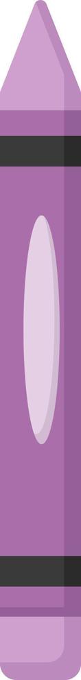 Purple pencil, illustration, vector on white background.