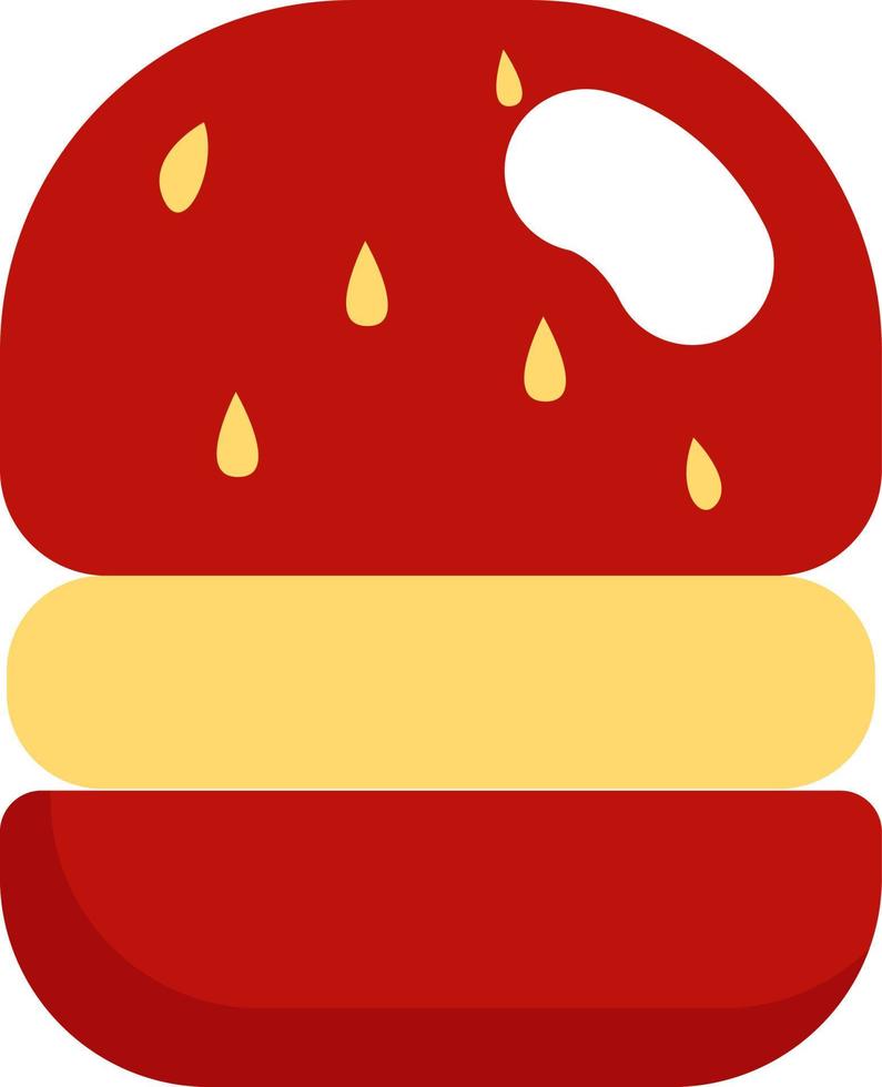 hamburguesa de cine, ilustración, vector, sobre un fondo blanco. vector
