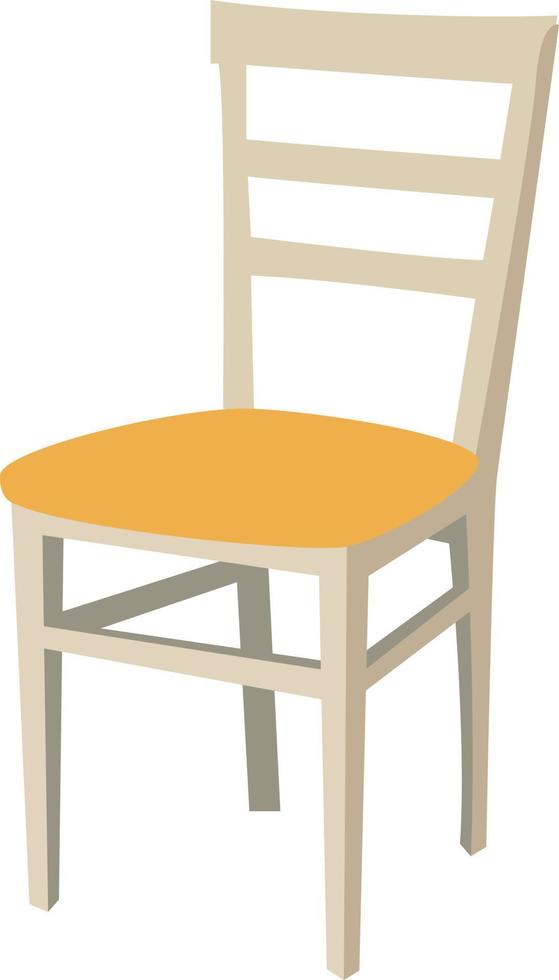 Chair, illustration, vector on white background.