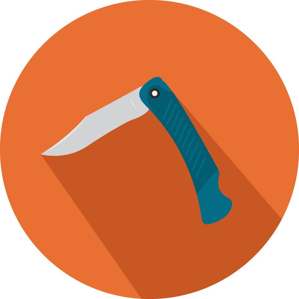 Pocket knife, illustration, vector on white background