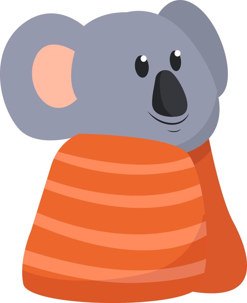 Cute koala, illustration, vector on white background