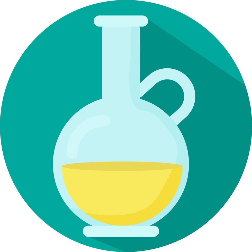 Oil in the bottle, illustration, vector, on a white background. vector