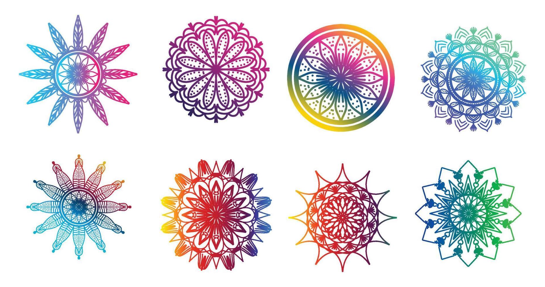 colorful mandala , set mandala,Mandalas, Vintage decorative element, Oriental pattern, vector, Islam, Arabic, Indian, turkish, pakistan, chinese, ottoman motifs, luxury ornamental mandala vector