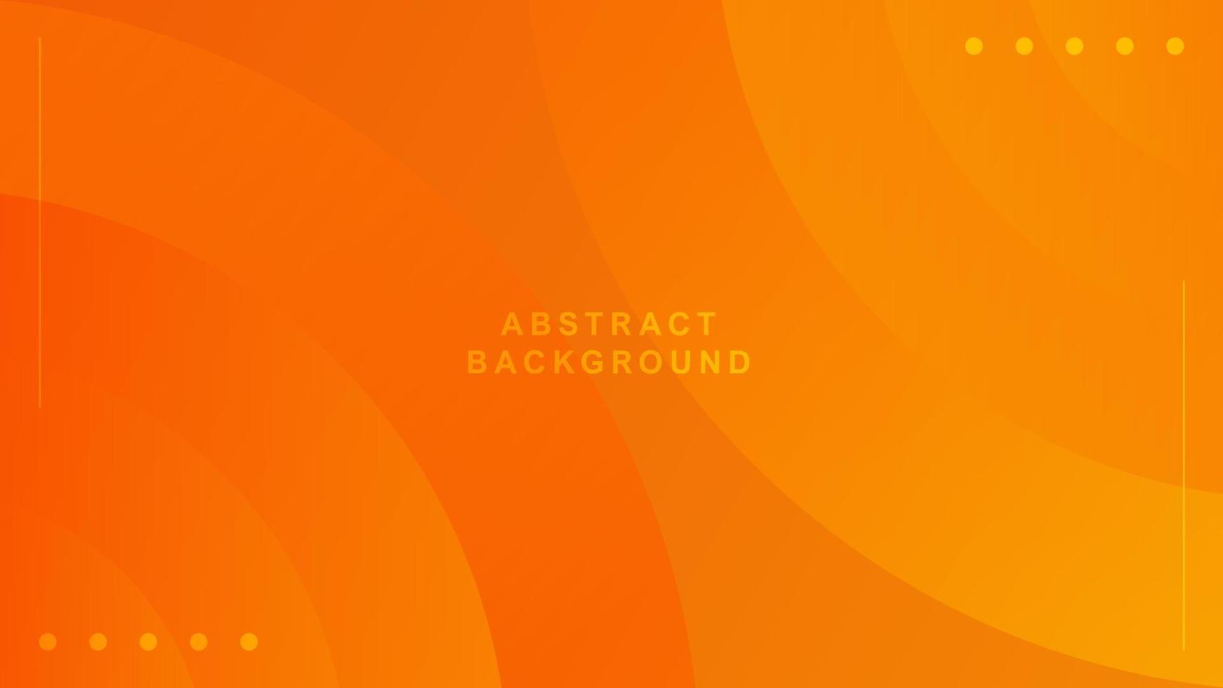 Vector orange abstract fluid geometric gradient background
