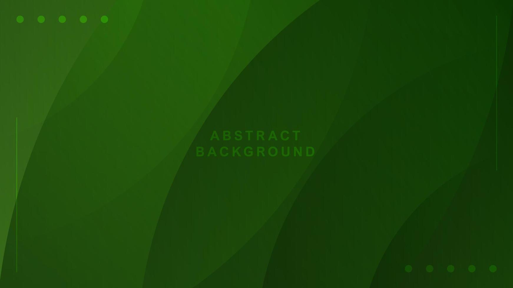 Vector green abstract fluid geometric gradient background