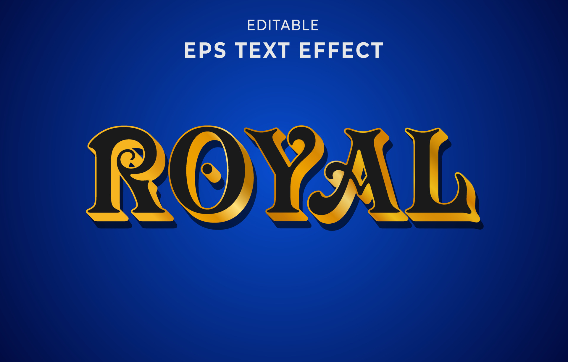 Editable 3d text effect, text effect style, Royal editable text effect ...