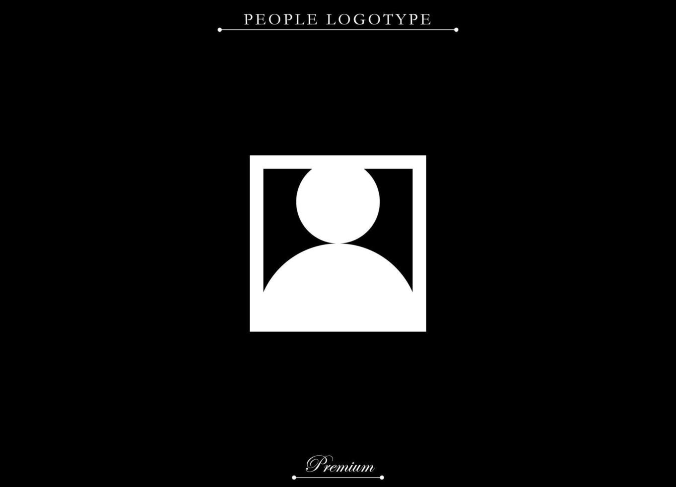Ilustración de plantilla de concepto de logotipo de personas. Apto para negocio de empresa, seguro de marca. logotipo minimalista y moderno. pasos vectoriales 10 vector