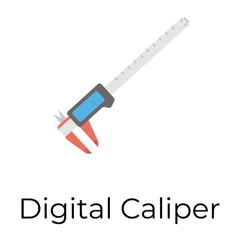 Trendy Digital Caliper vector