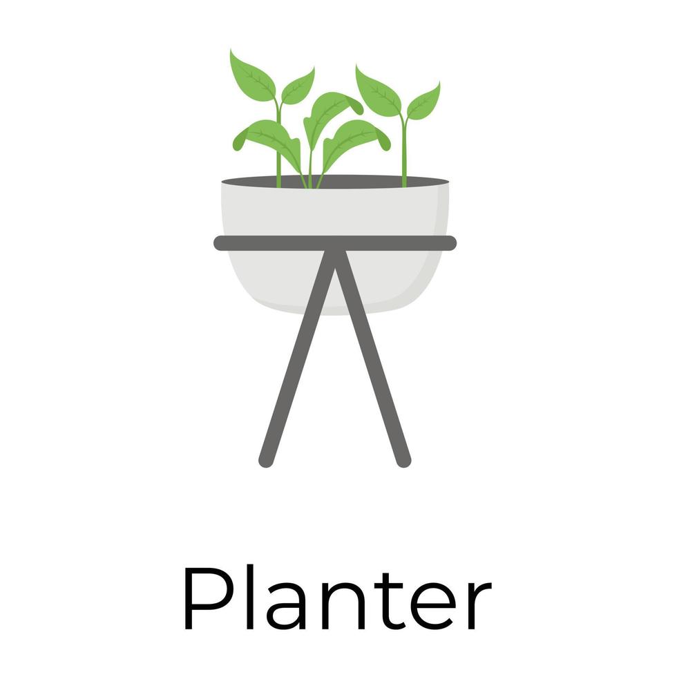 Trendy Planter Concepts vector