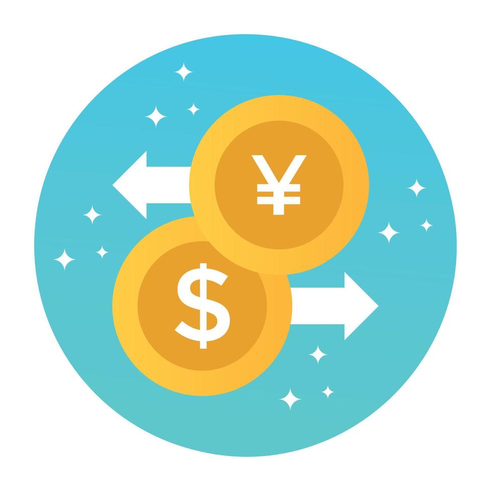 Trendy Money Conversion vector