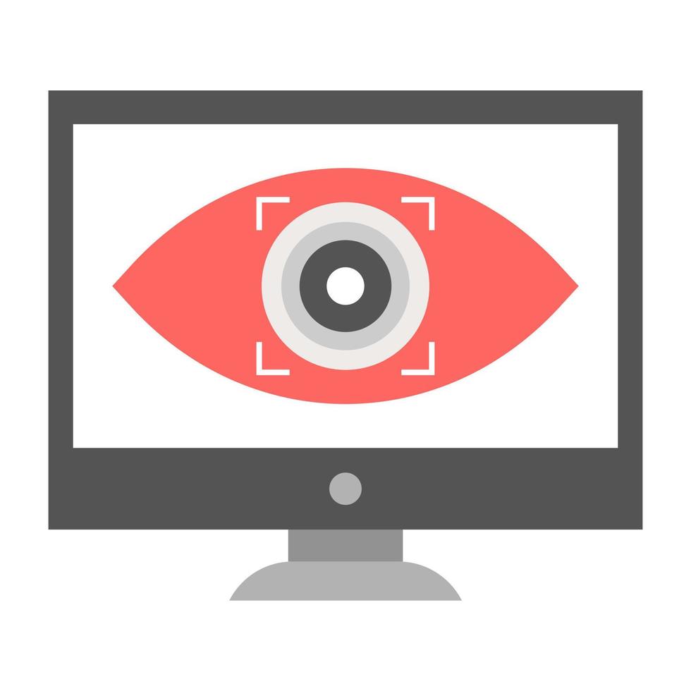 Trendy Online Monitoring vector