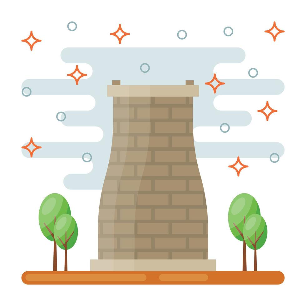 Trendy Coba Landmark vector