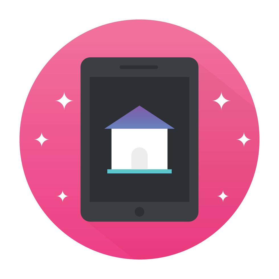 Trendy Mobile Banking vector