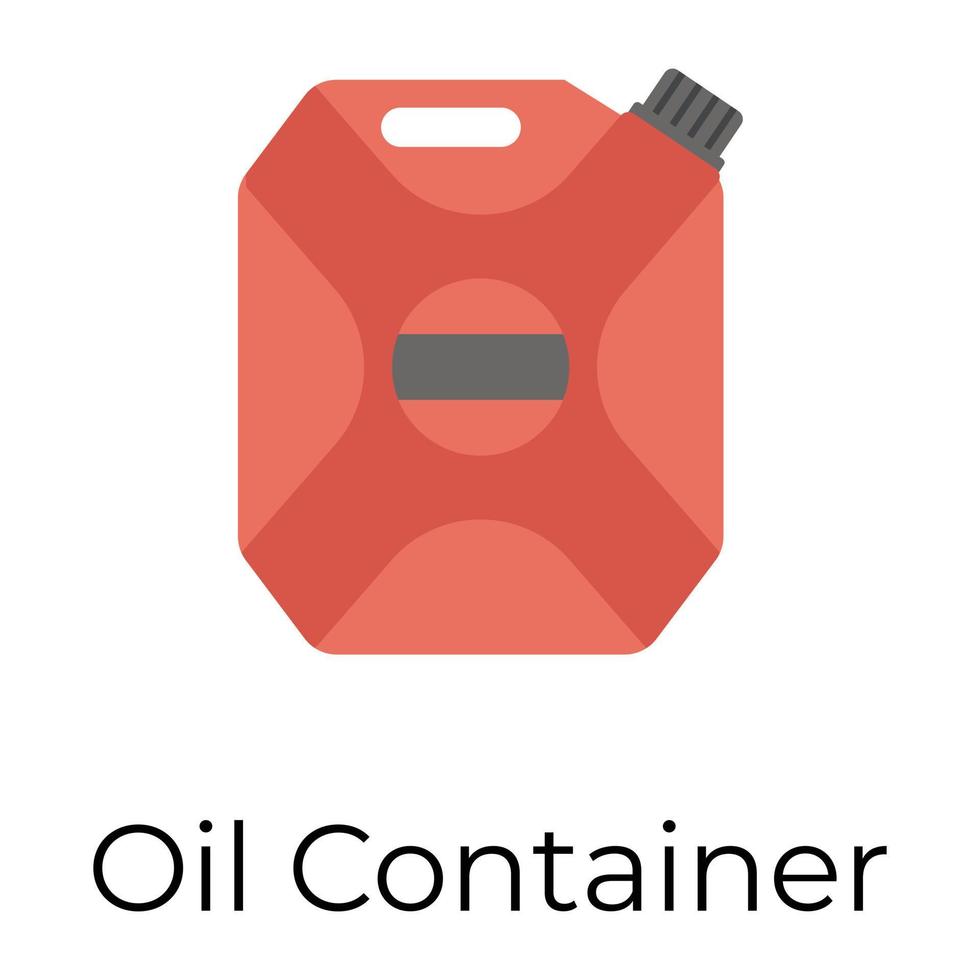 Trendy Oil Container vector