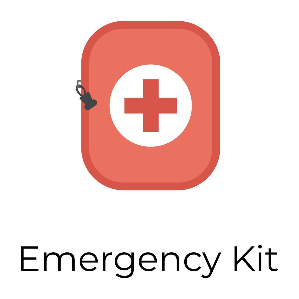 Trendy Emergency Kit vector