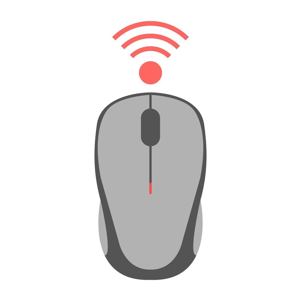 Trendy Wifi Mouse vector