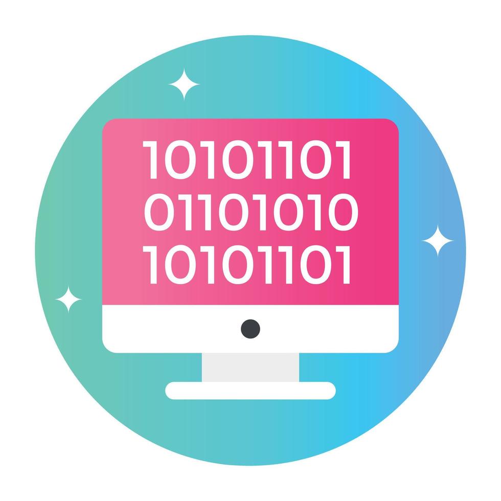 Trendy Binary Code 13895504 Vector Art at Vecteezy
