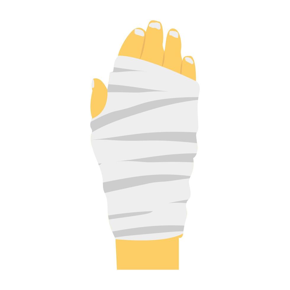 Trendy Hand Bandage vector