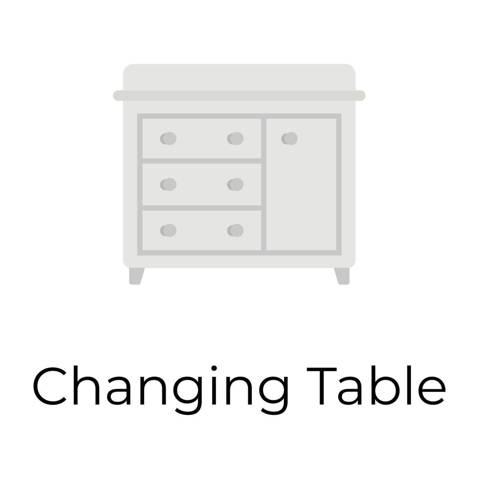Trendy Changing Table 13895528 Vector Art at Vecteezy