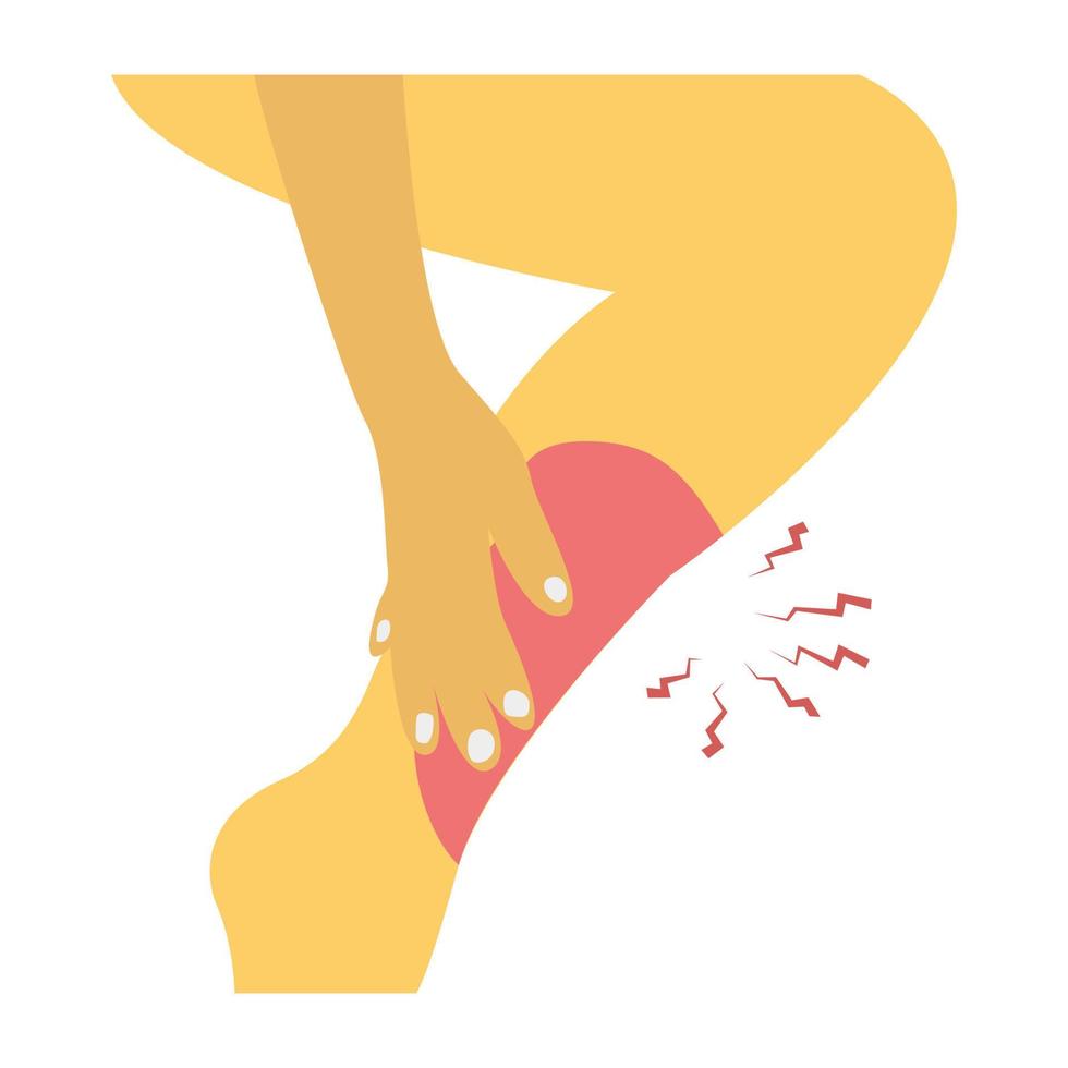 Trendy Leg Fractured vector